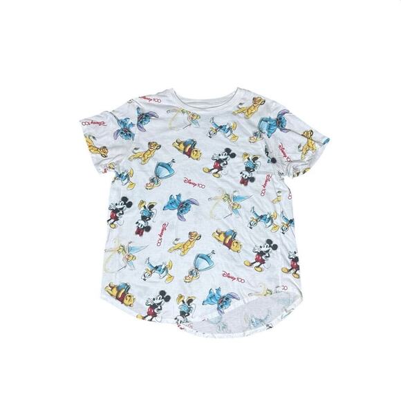 Disney 100 Other - Disney 100 Character Graphic Tee Girls XXL 19 Character Print